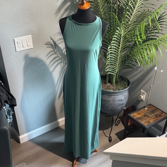 LEZE the Label Geneva Teal Sleeveless Dress - Picture 3 of 4